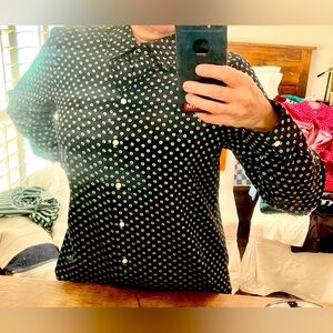 Foxcroft Long Sleeve Blouse in Black